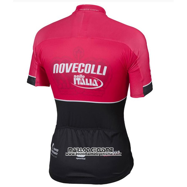 2017 Maillot Ciclismo Novecolli Rouge et Noir Manches Courtes et Cuissard